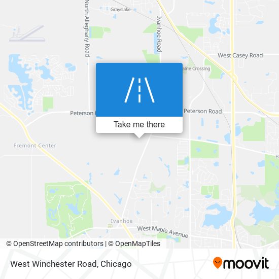 West Winchester Road map