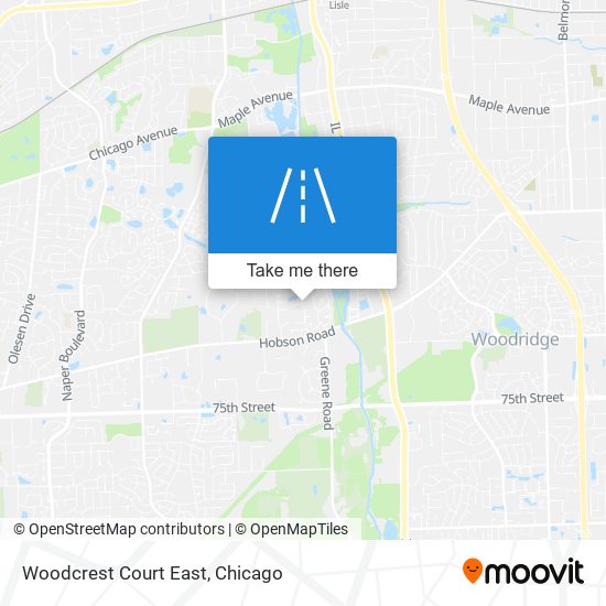 Woodcrest Court East map