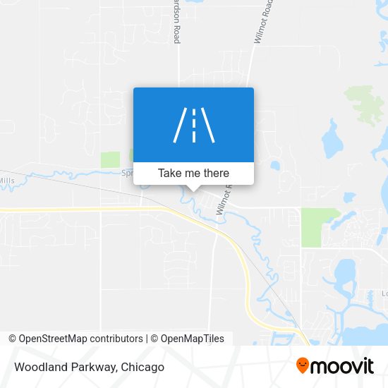 Mapa de Woodland Parkway