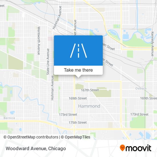 Mapa de Woodward Avenue