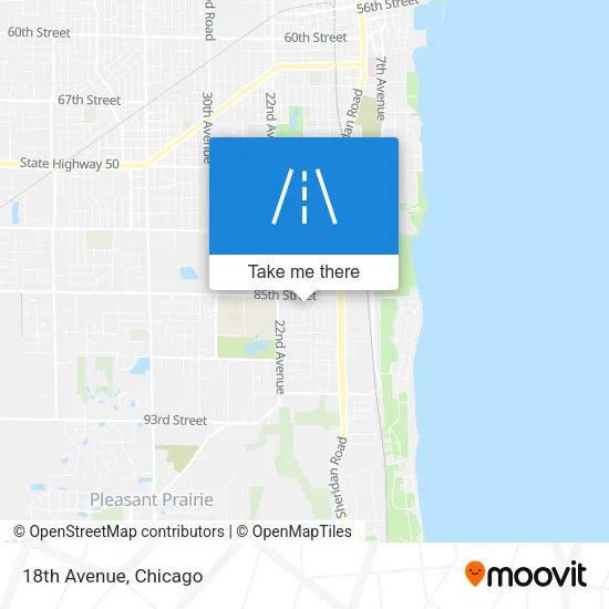 18th Avenue map