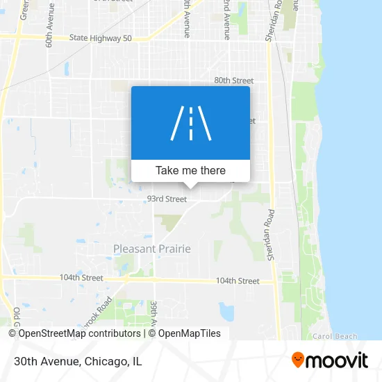 30th Avenue map