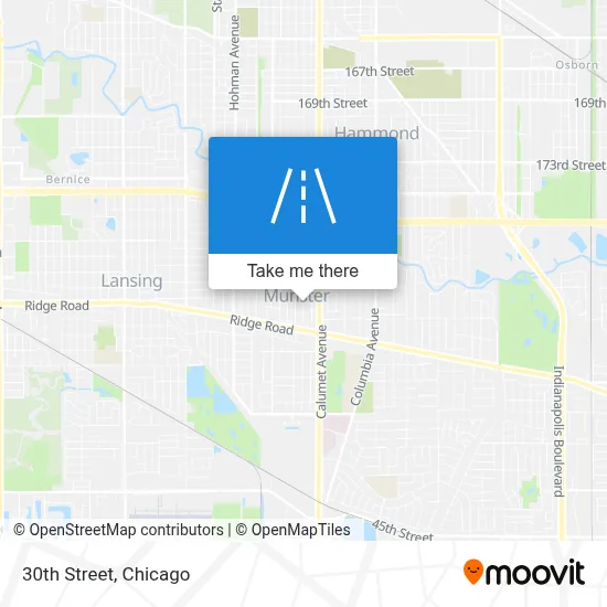 30th Street map