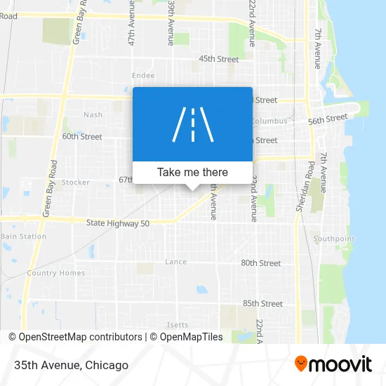 35th Avenue map