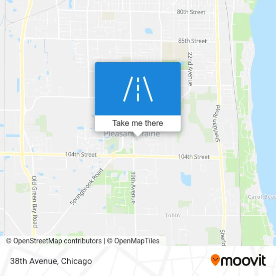 38th Avenue map