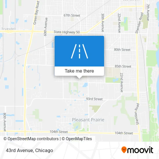 43rd Avenue map