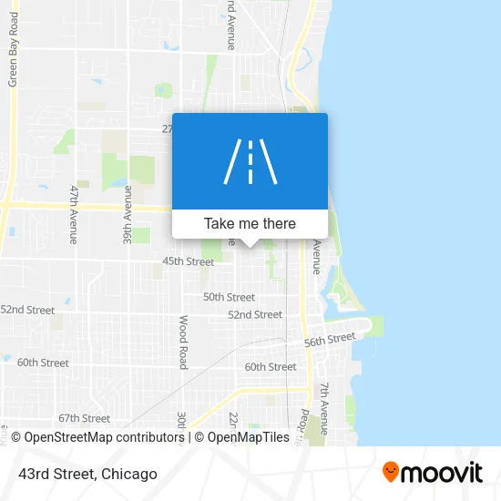 43rd Street map