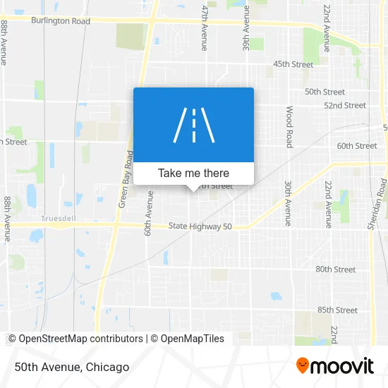 50th Avenue map