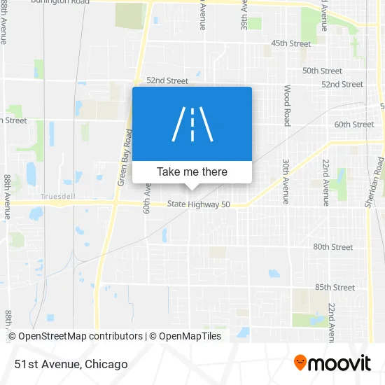 51st Avenue map