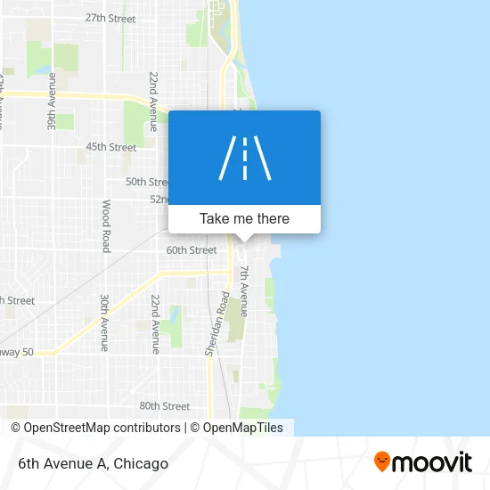 6th Avenue A map
