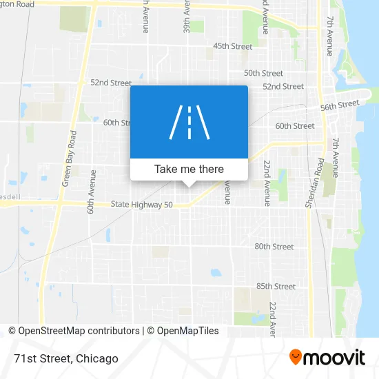 71st Street map