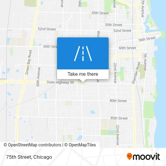 75th Street map