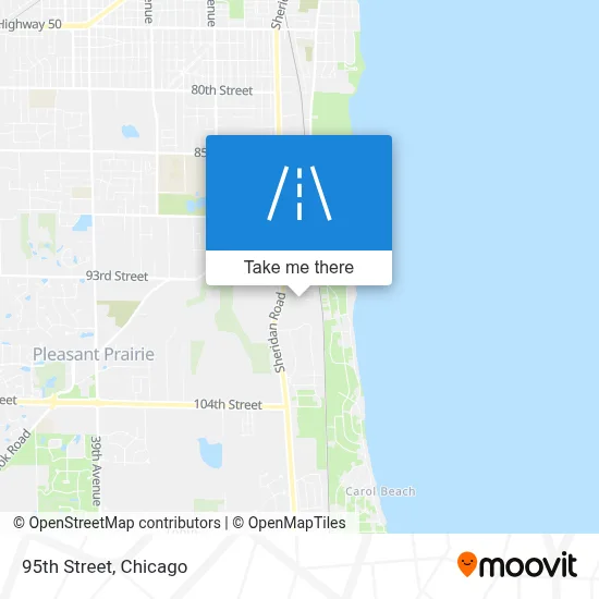 95th Street map