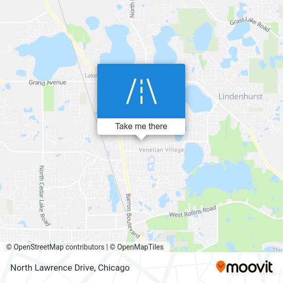 North Lawrence Drive map