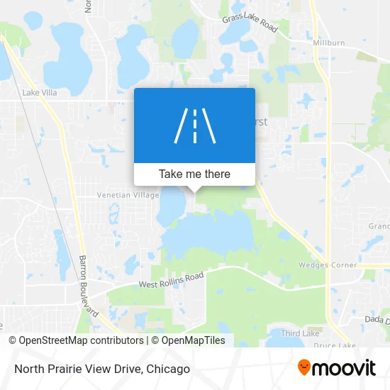 North Prairie View Drive map