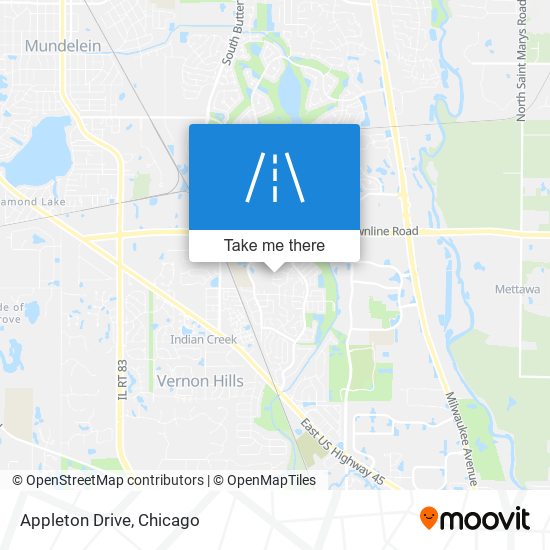 Appleton Drive map