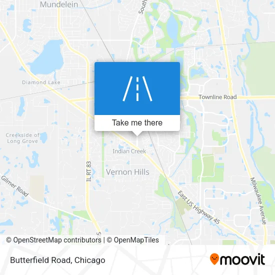 Butterfield Road map