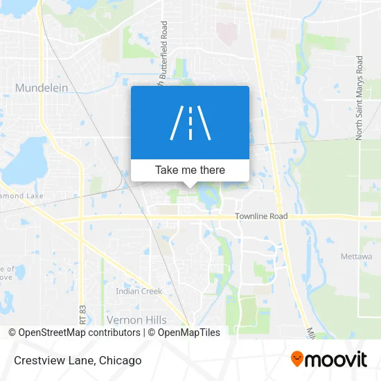 Crestview Lane map