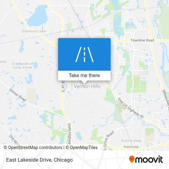 East Lakeside Drive map