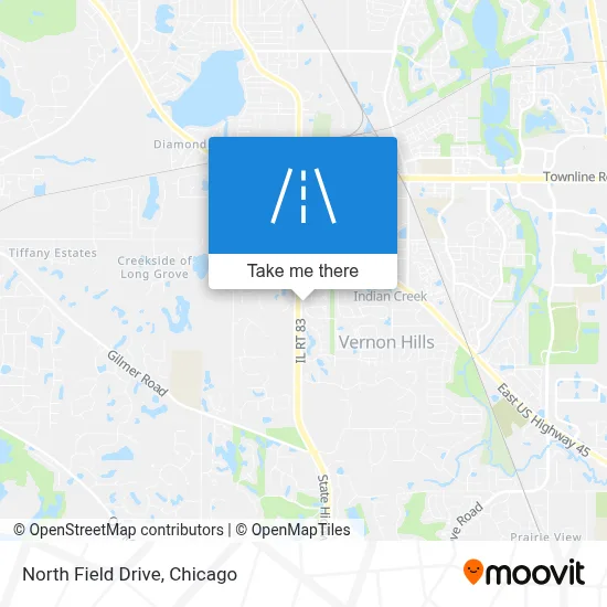 North Field Drive map