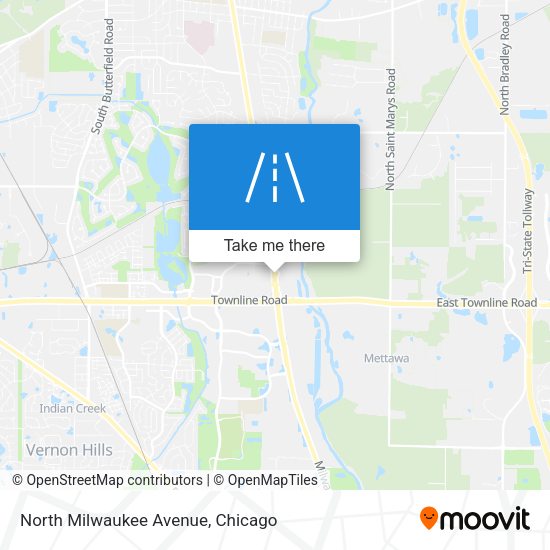 North Milwaukee Avenue map