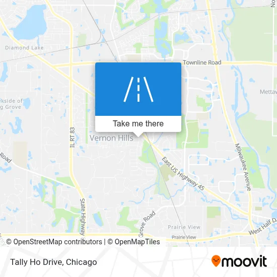 Tally Ho Drive map