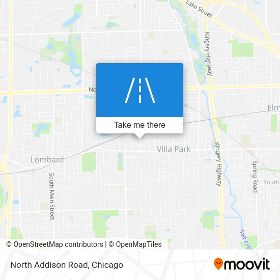 North Addison Road map