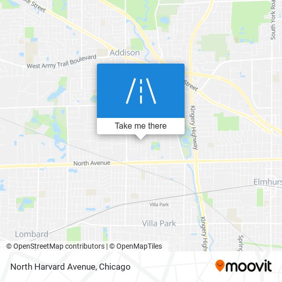 Mapa de North Harvard Avenue
