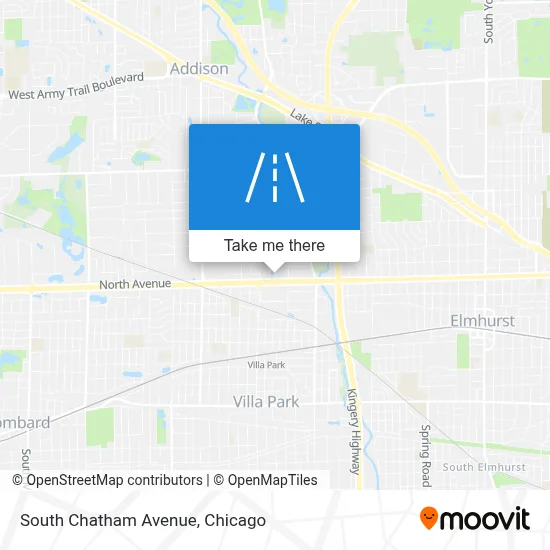 South Chatham Avenue map