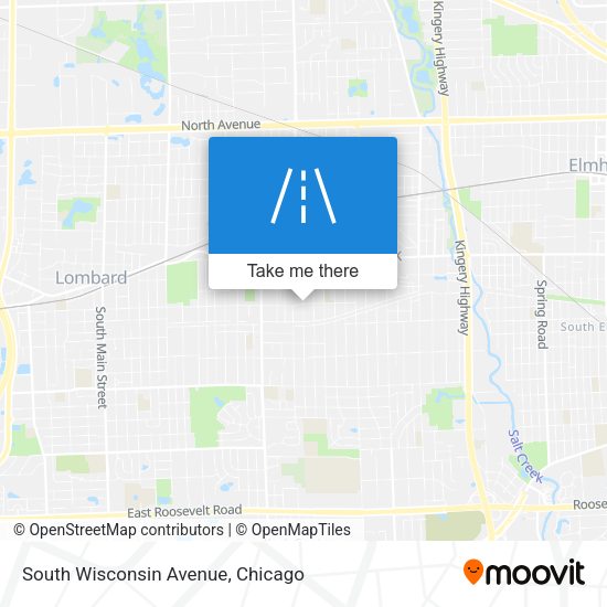 Mapa de South Wisconsin Avenue
