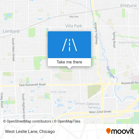 West Leslie Lane map