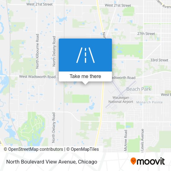 North Boulevard View Avenue map