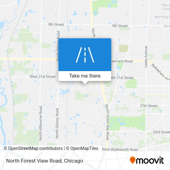 North Forest View Road map