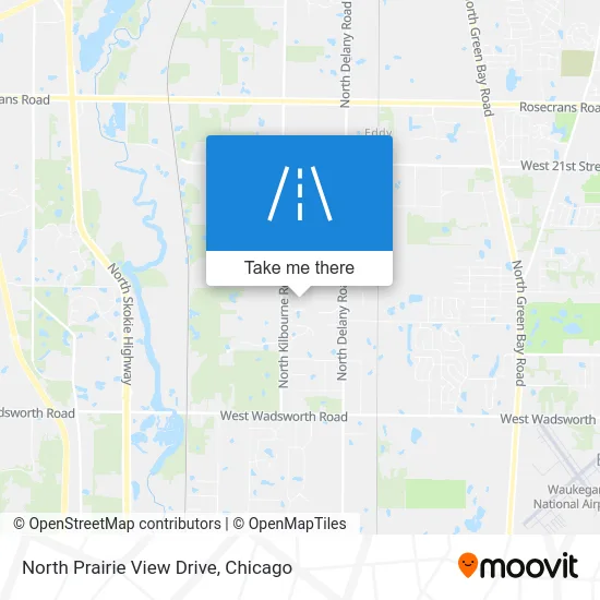 North Prairie View Drive map