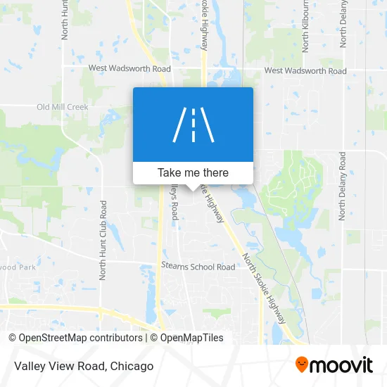 Valley View Road map