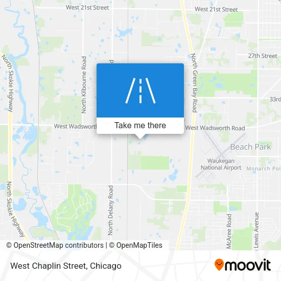 West Chaplin Street map