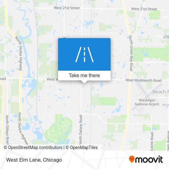 Mapa de West Elm Lane