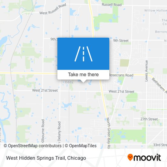 West Hidden Springs Trail map