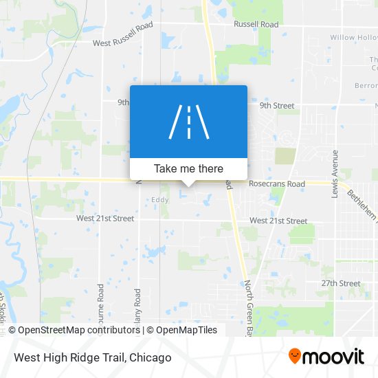 West High Ridge Trail map