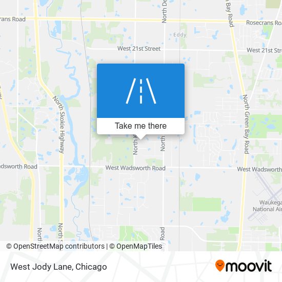 West Jody Lane map