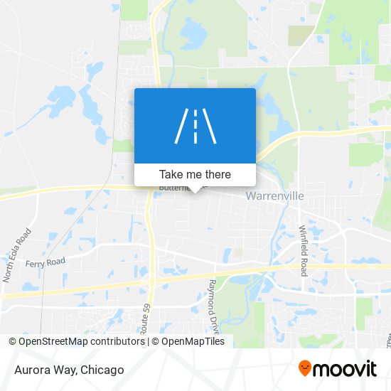 Aurora Way map