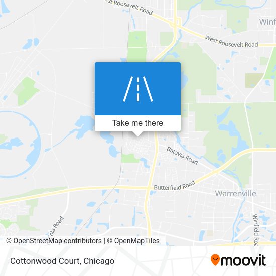 Mapa de Cottonwood Court