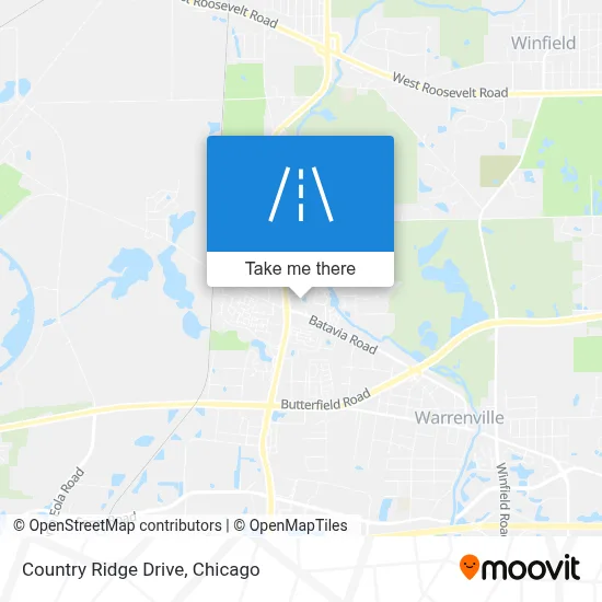 Country Ridge Drive map