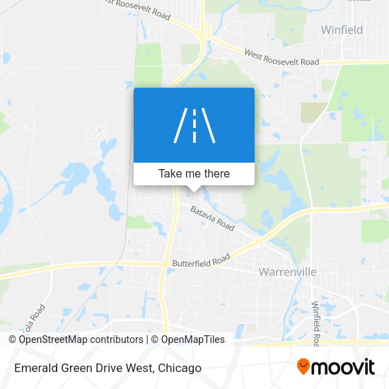 Emerald Green Drive West map