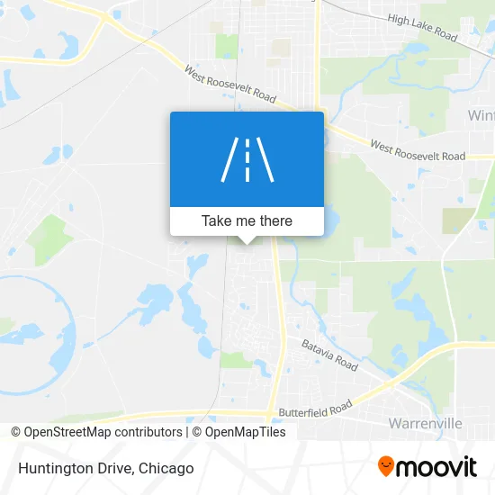 Huntington Drive map