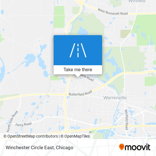 Winchester Circle East map