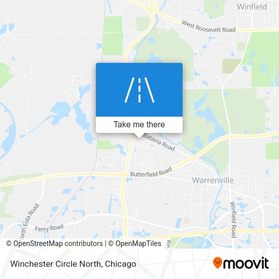 Winchester Circle North map
