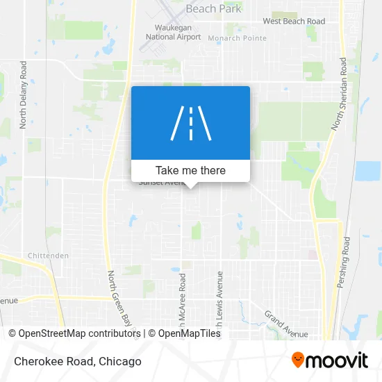 Cherokee Road map
