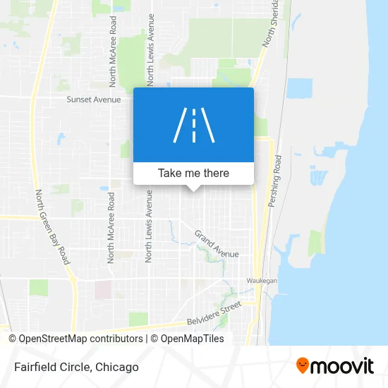 Fairfield Circle map