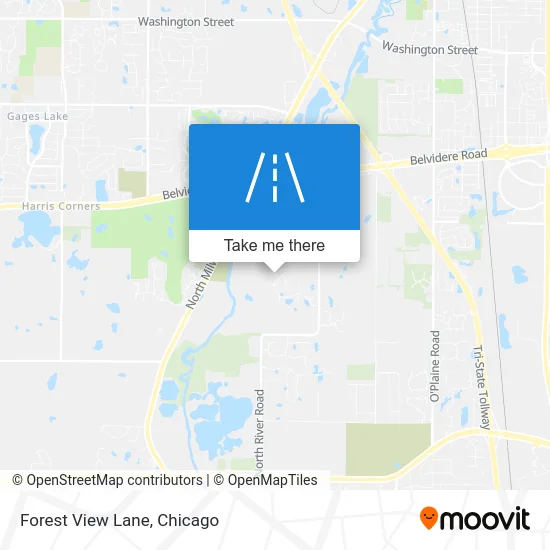 Forest View Lane map